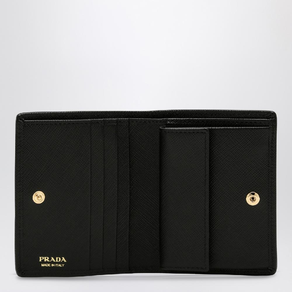 Prada Portafoglio piccolo nero in Re-Nylon Italy