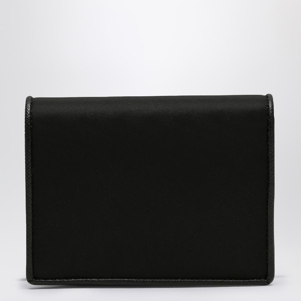 Prada Portafoglio piccolo nero in Re-Nylon Italy