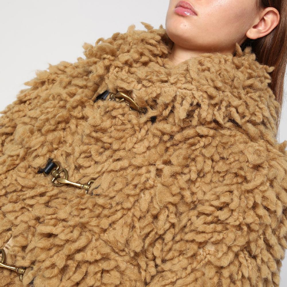 Burberry Giacca corta beige in misto lana Consegna Veloce