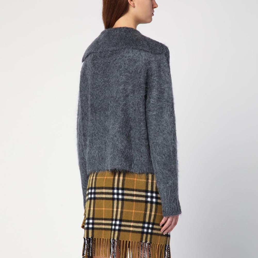 Loulou Studio Maglione grigio in misto alpaca Promozione Limitata
