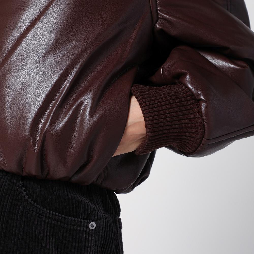 AGOLDE Bomber marrone in eco pelle Convenienza