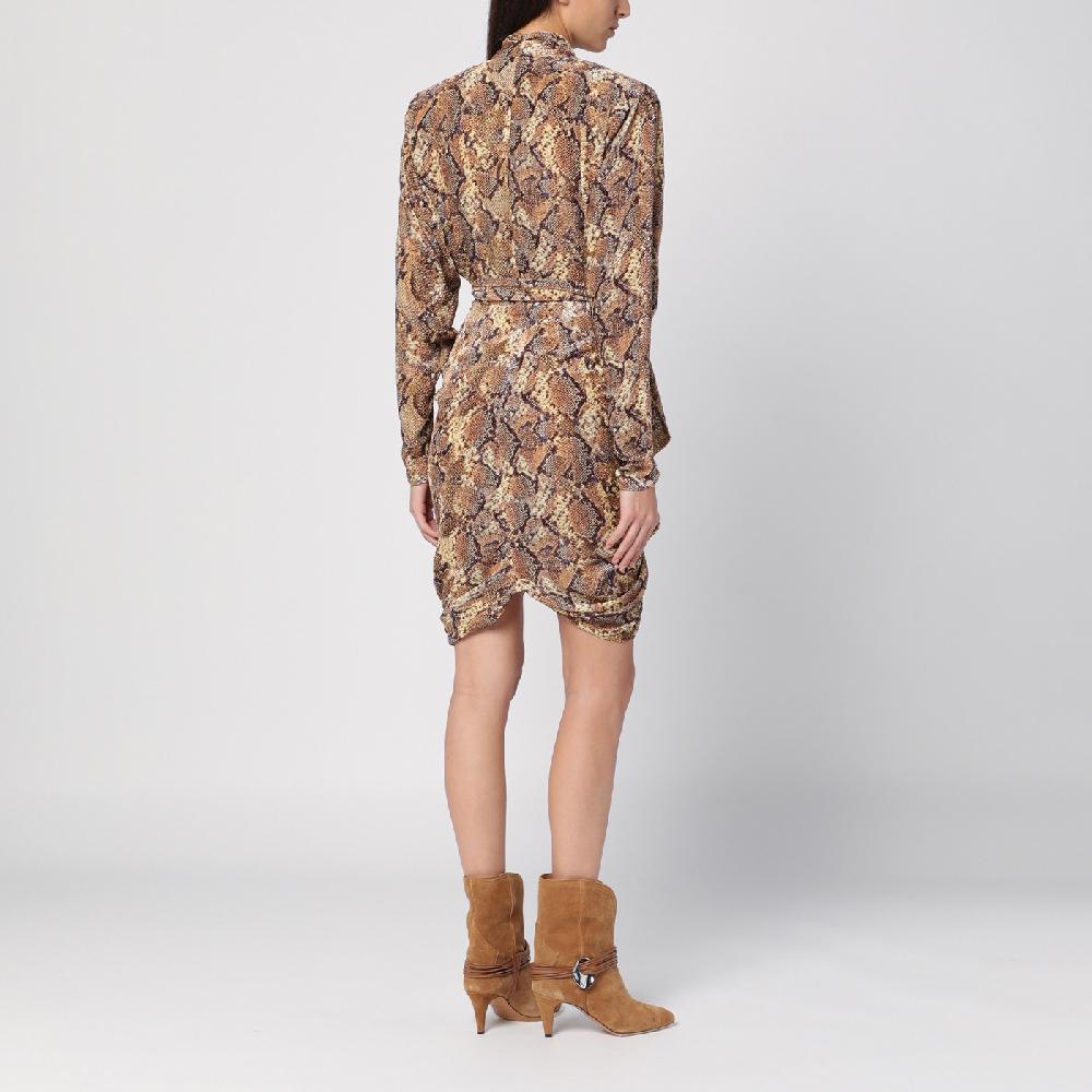 ISABEL MARANT Abito Cleora con stampa serpente Offerta