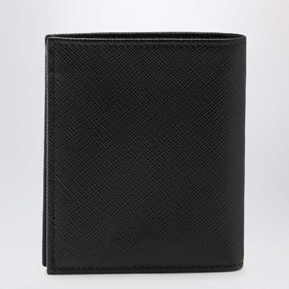Prada Portafoglio nero in Saffiano Moda