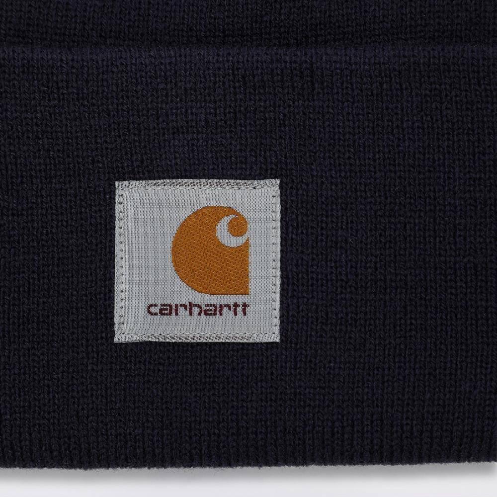 Carhartt WIP Cuffia blu con patch logo Soddisfazione Garantita