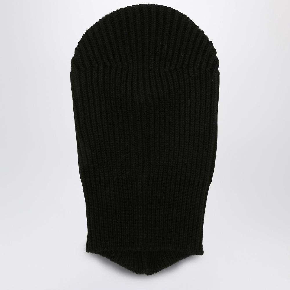 Rick Owens Balaclava Porterville Skull nero in cashmere Sottocosto