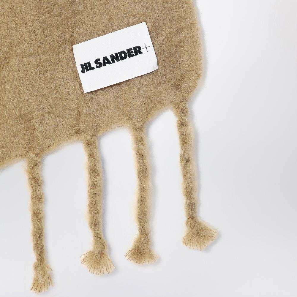 Jil Sander Sciarpa beige in misto mohair Offerta