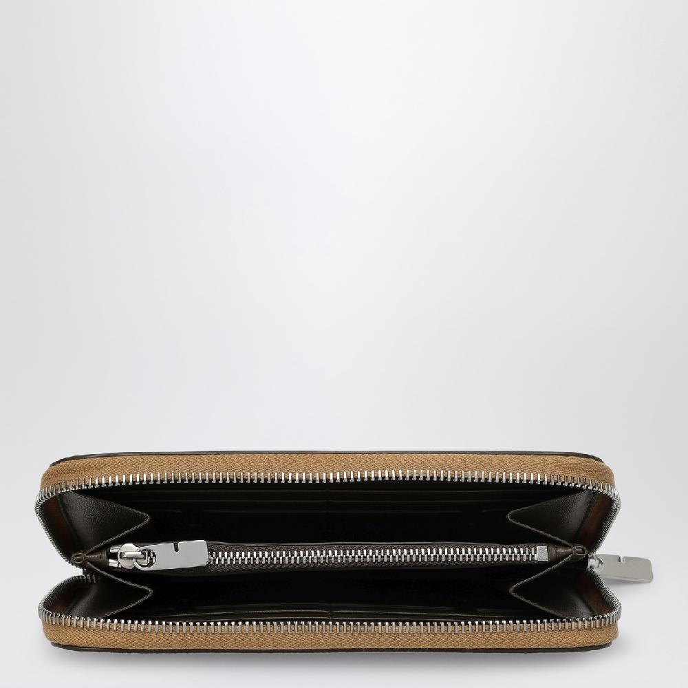 Burberry Portafoglio con zip beige motivo Check Moda