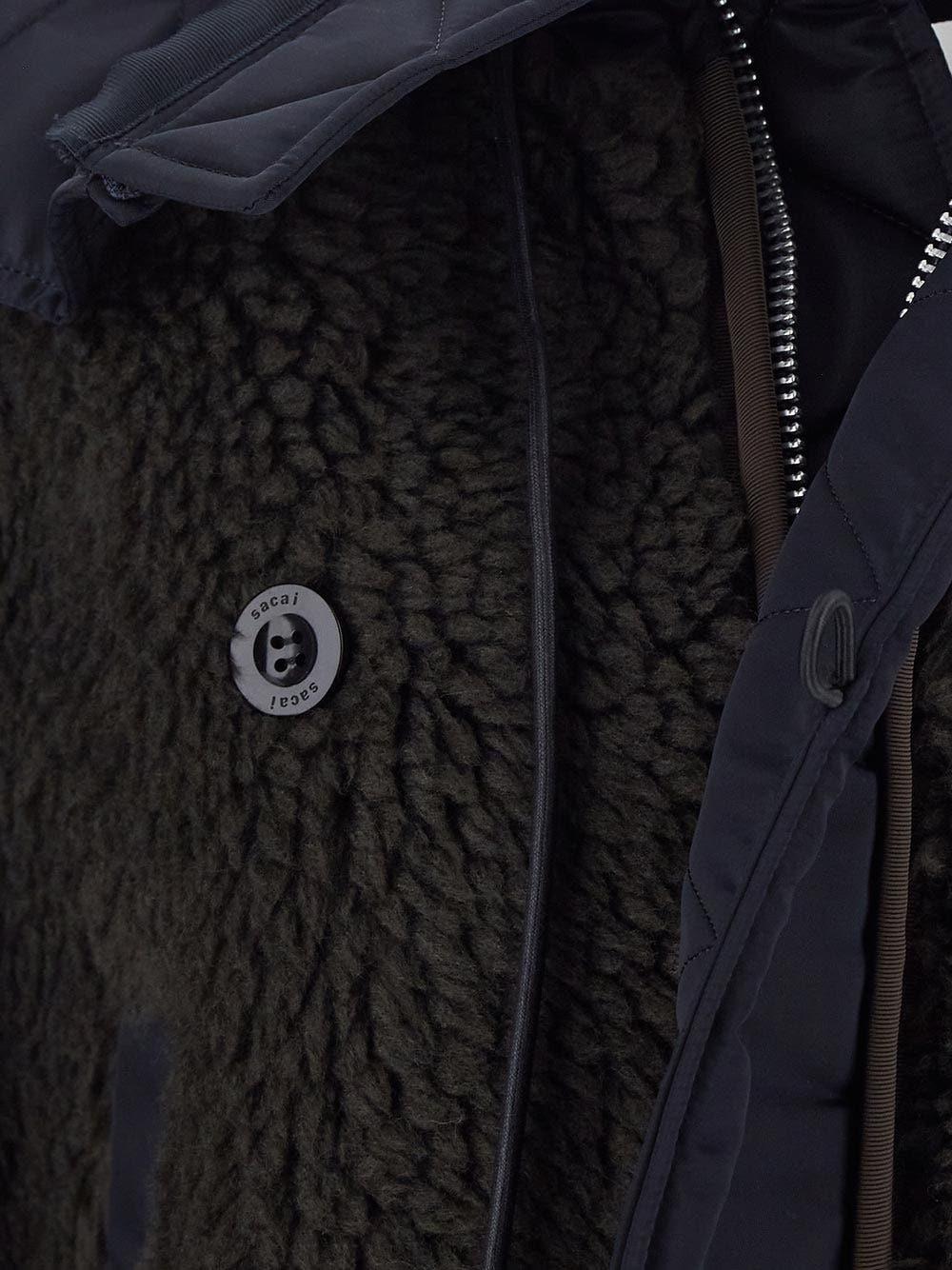 Oluxury Sacai Fur Bomber In Vendita