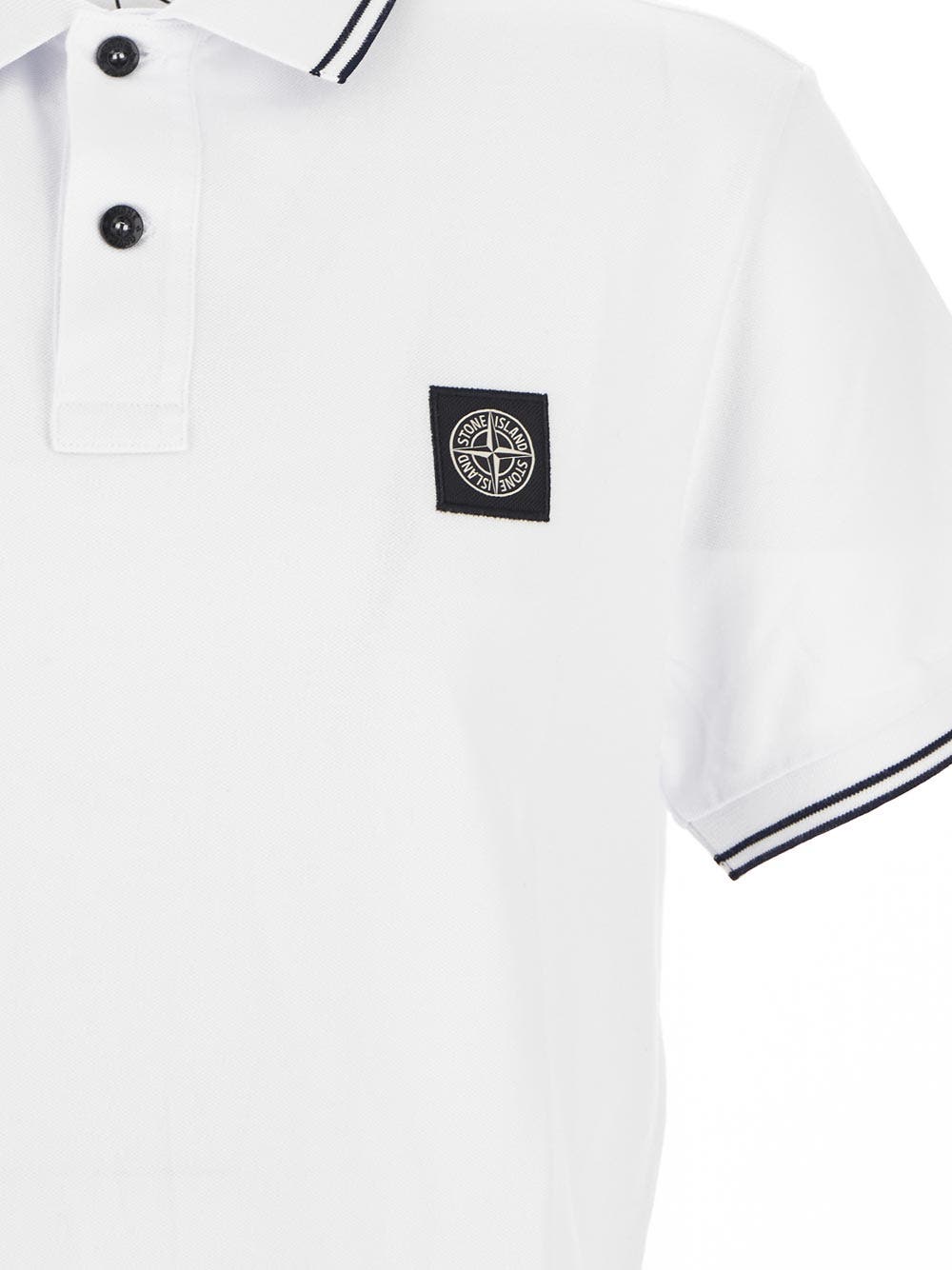 Oluxury Stone Island Logoed Polo Fornitura limitata