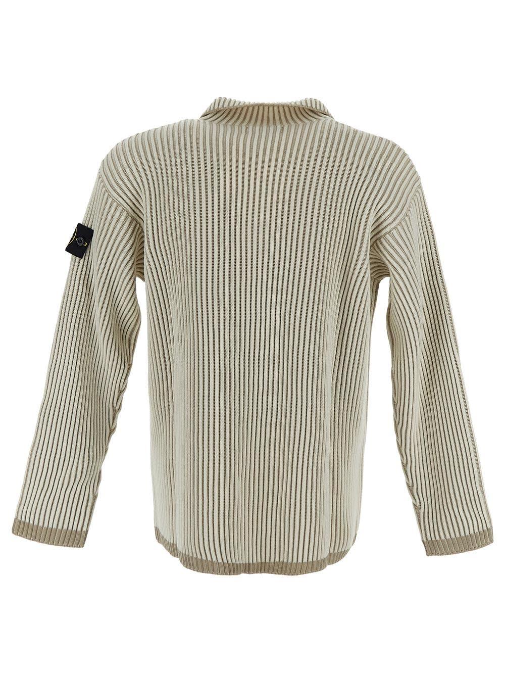 Oluxury Stone Island Ribbed Knit Vendite stagionali
