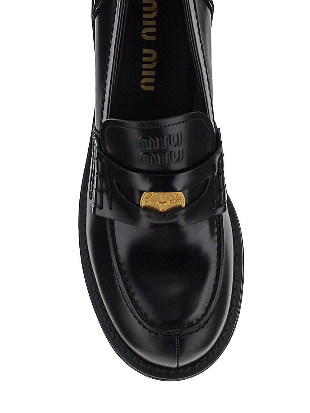 Oluxury Miu Miu Logo Loafer Sconti questo mese