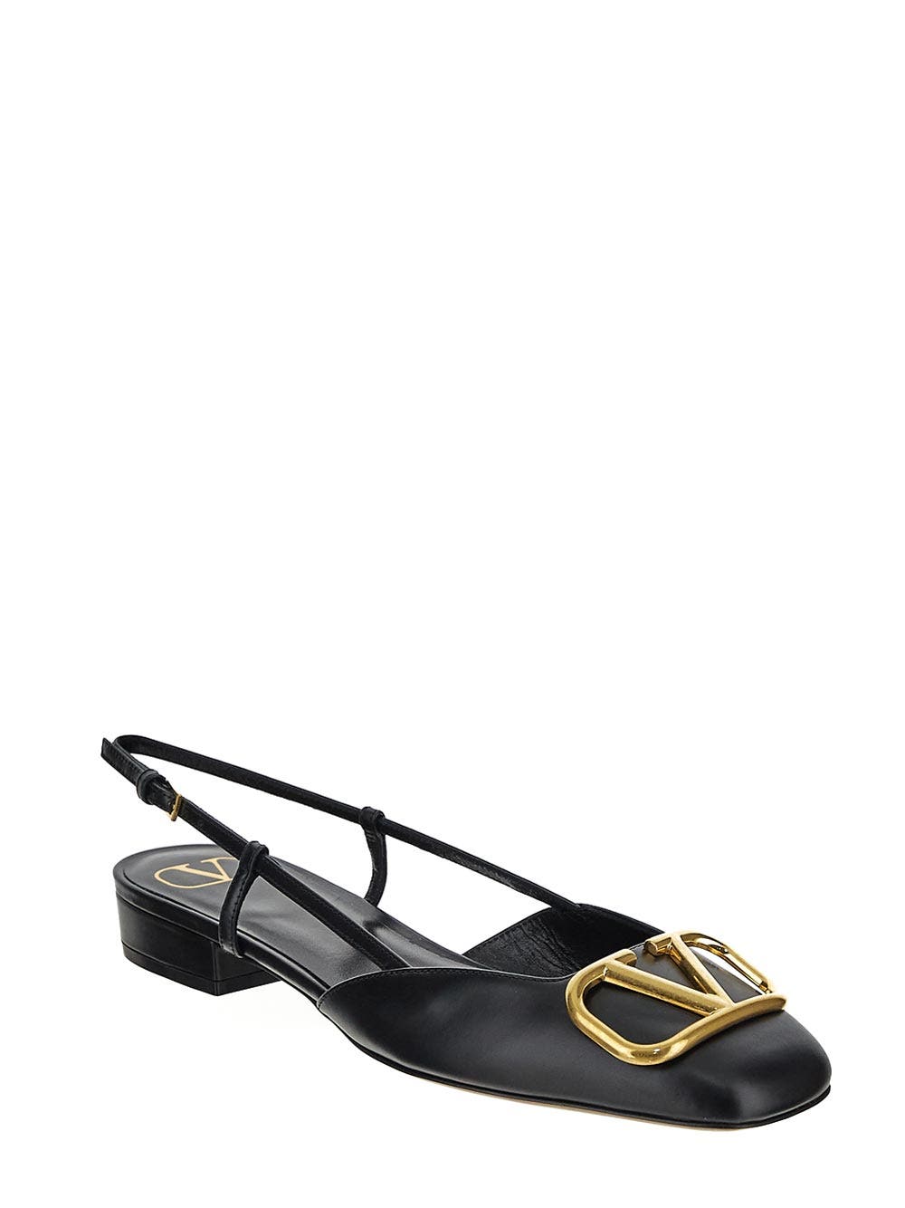 Oluxury Valentino Garavani Logo Ballerina In Vendita