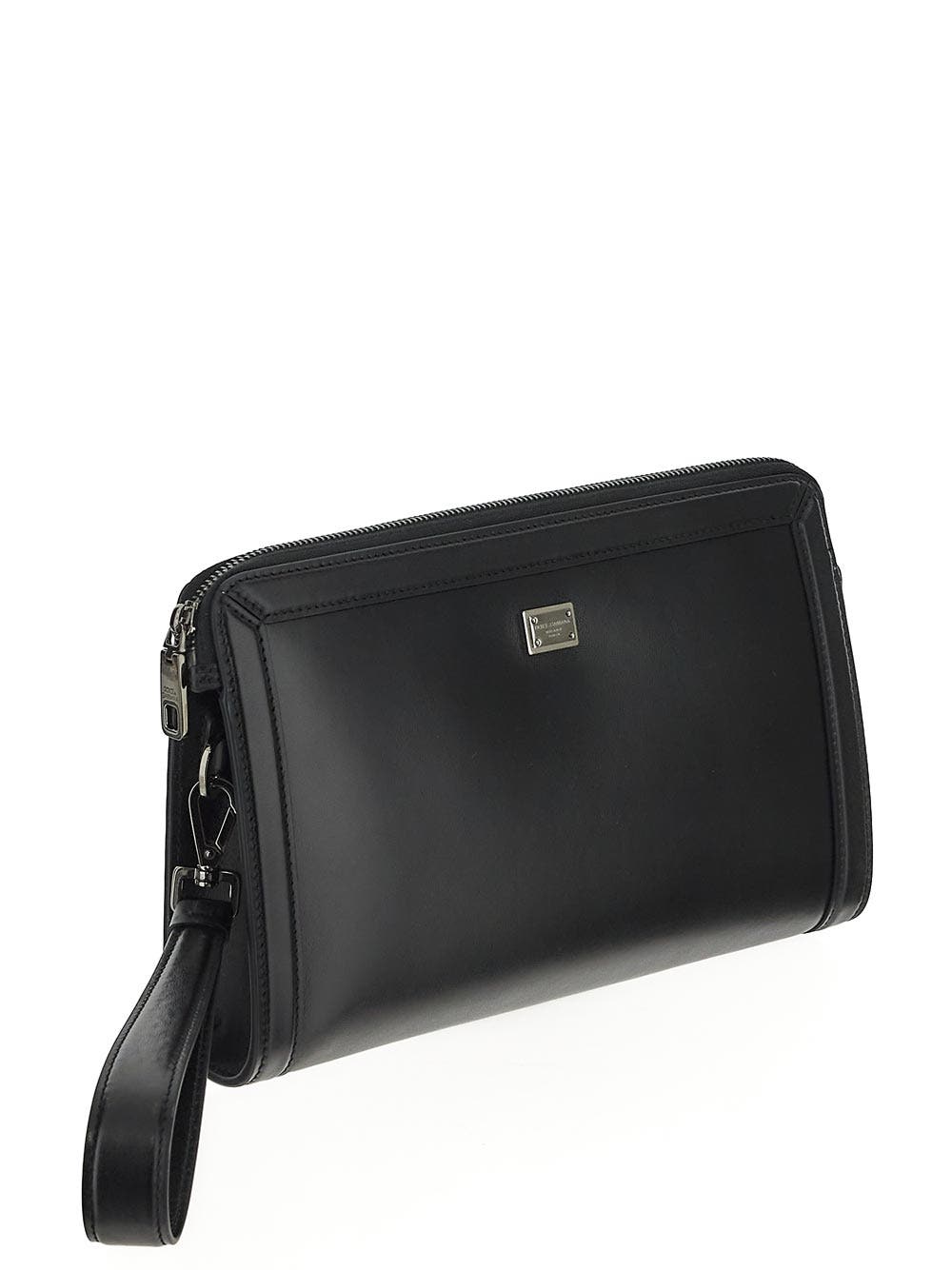 Oluxury Dolce & Gabbana Calfskin Pouch Vendita calda