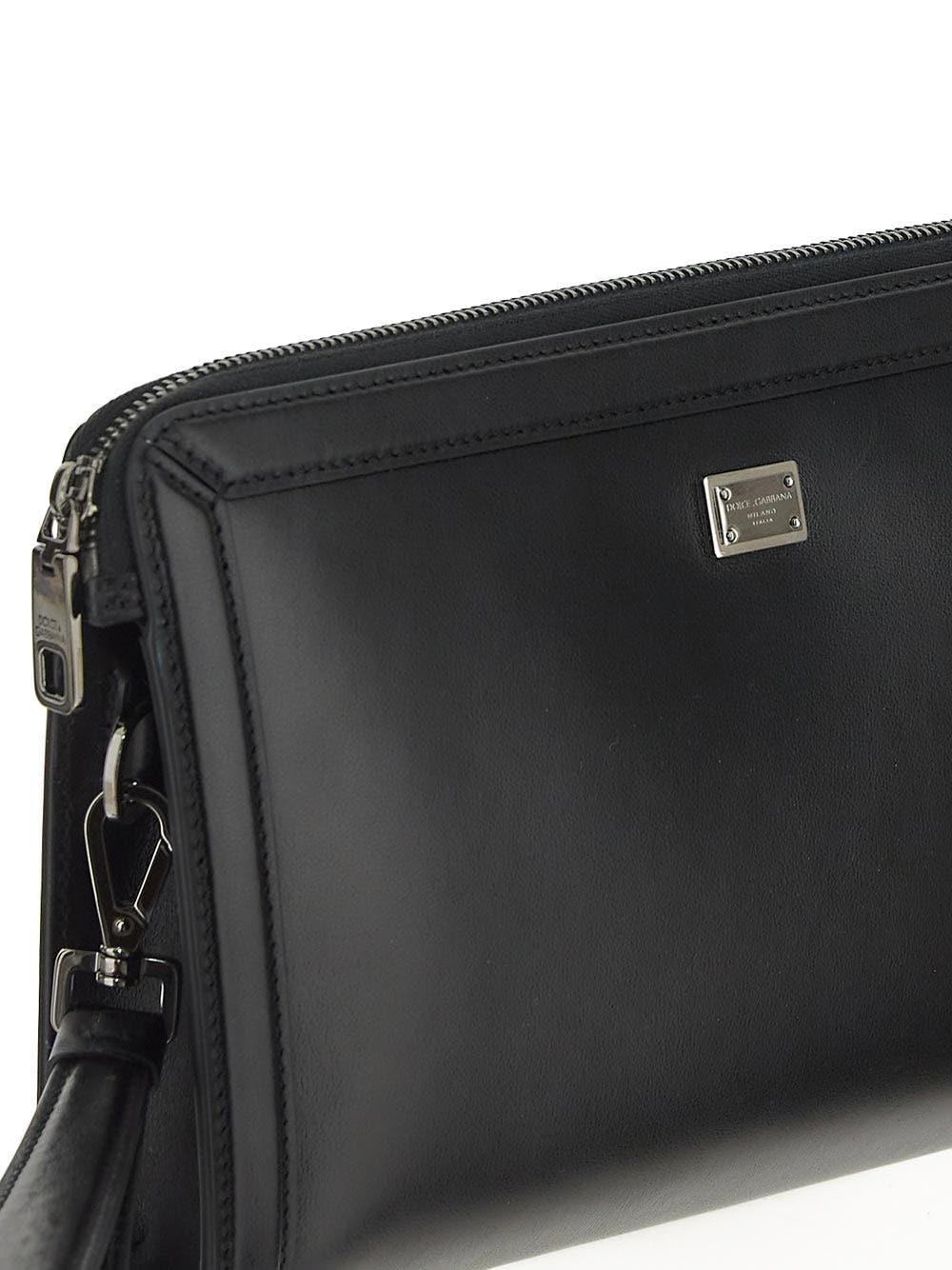 Oluxury Dolce & Gabbana Calfskin Pouch Vendita calda