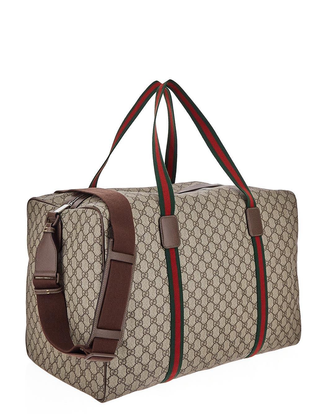 Oluxury Gucci Web Detail Maxi Travel Bag Offerte stagionali