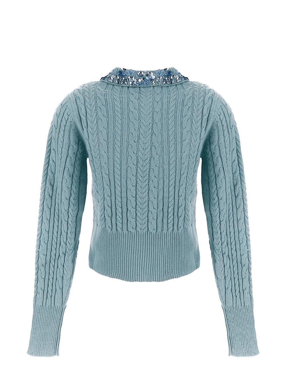Oluxury Des Phemmes Cropped Knitted Polo Italy