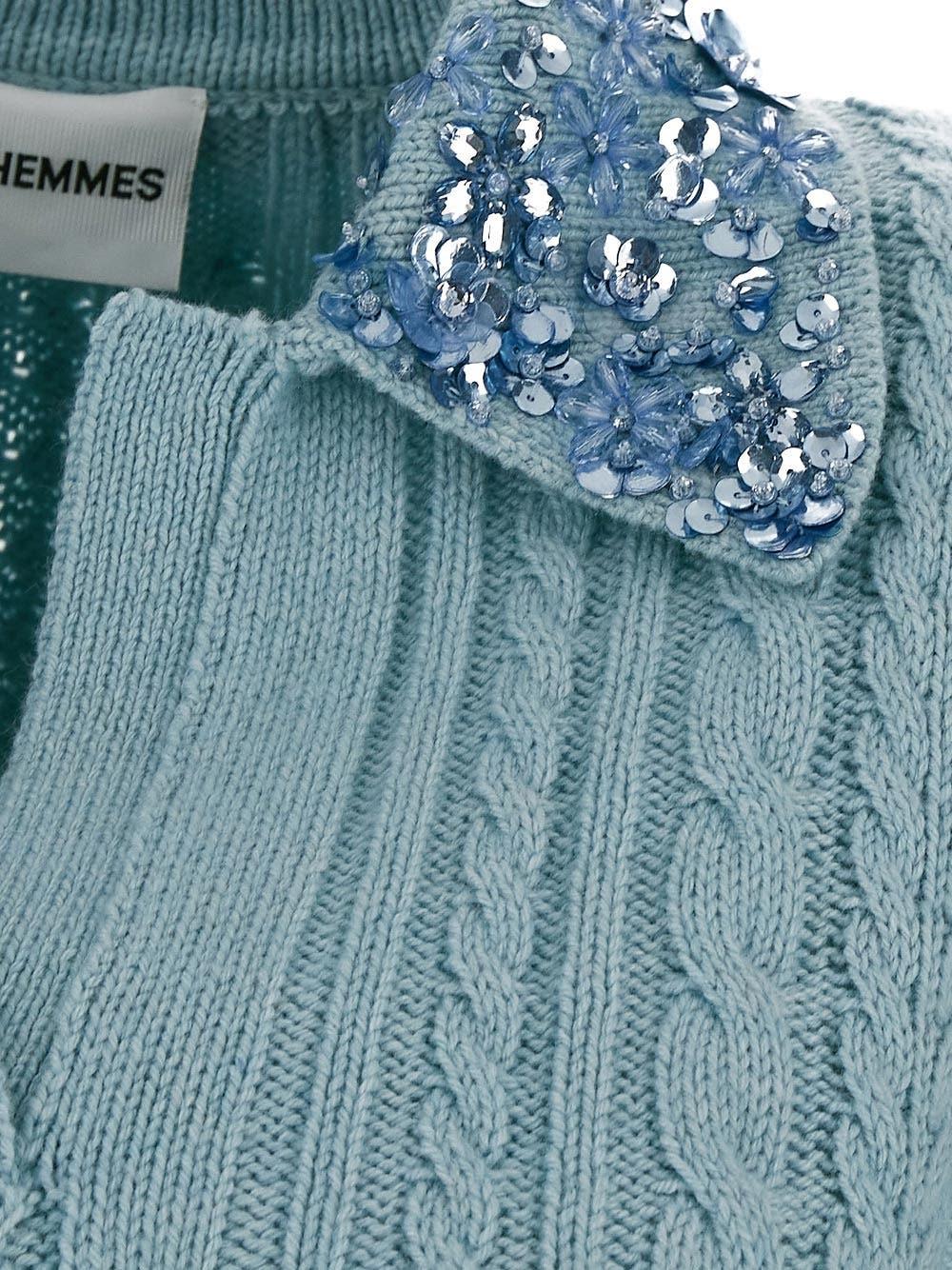 Oluxury Des Phemmes Cropped Knitted Polo Italy