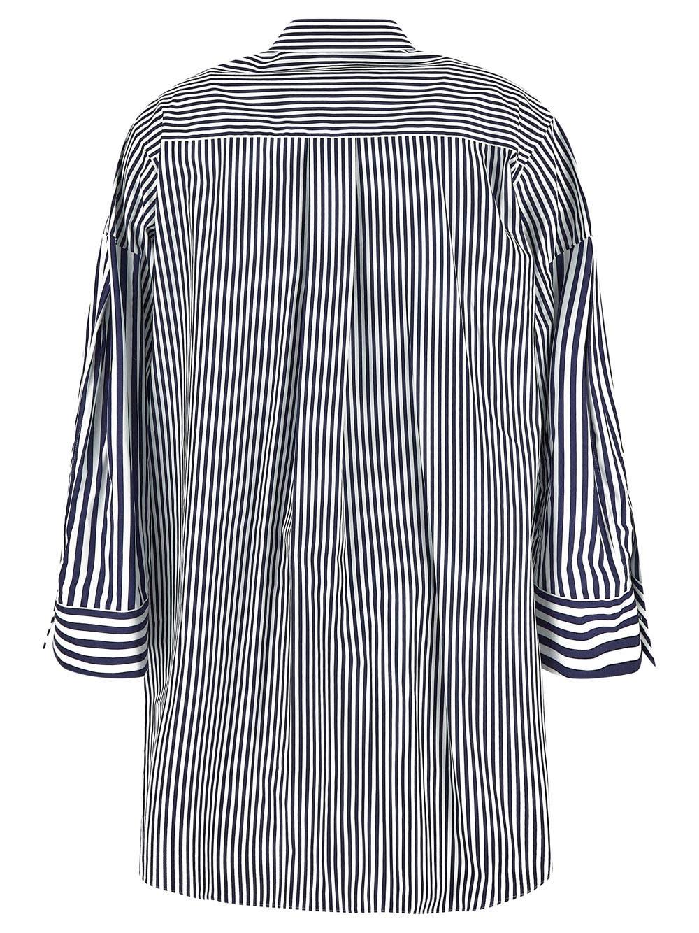 Oluxury Sacai Striped Shirt In Linea