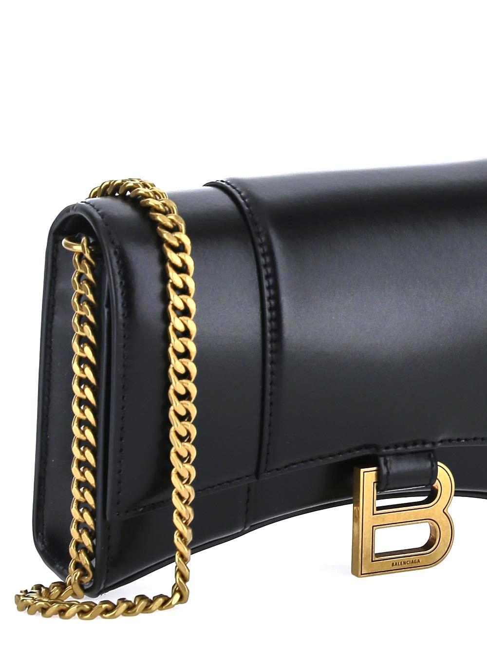 Oluxury Balenciaga Hourglass Chain Wallet Offerta esclusiva