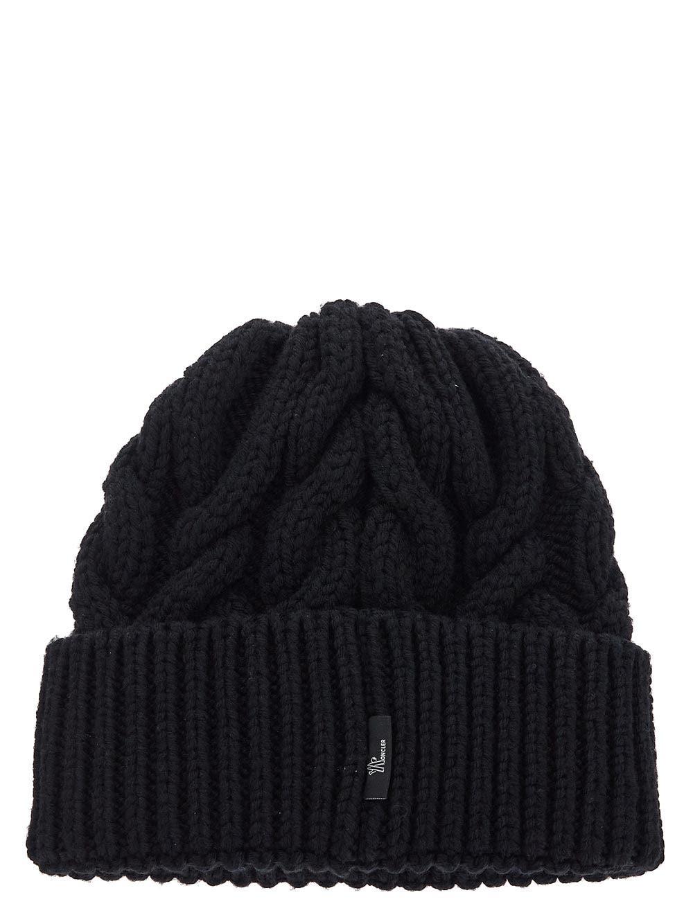 Oluxury Moncler Grenoble Logo beanie Duty-free