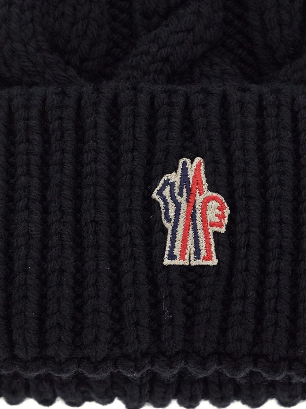 Oluxury Moncler Grenoble Logo beanie Duty-free