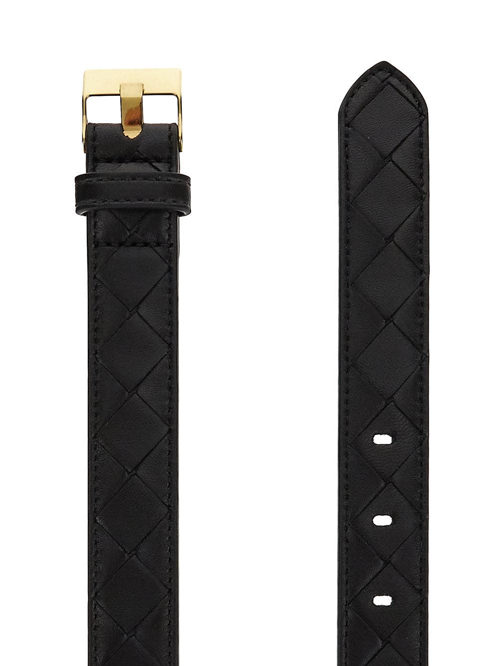 Oluxury Bottega Veneta Wantch Intrecciato Belt 50% di sconto per tempo limitato