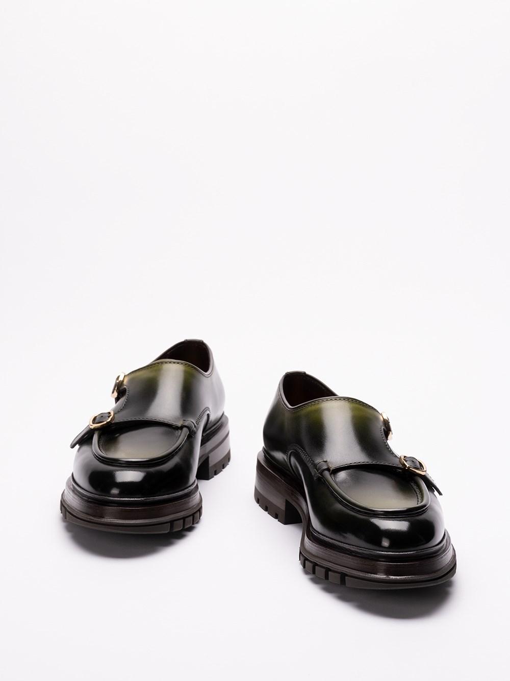 Santoni `Emric` Buckled Loafers Italia