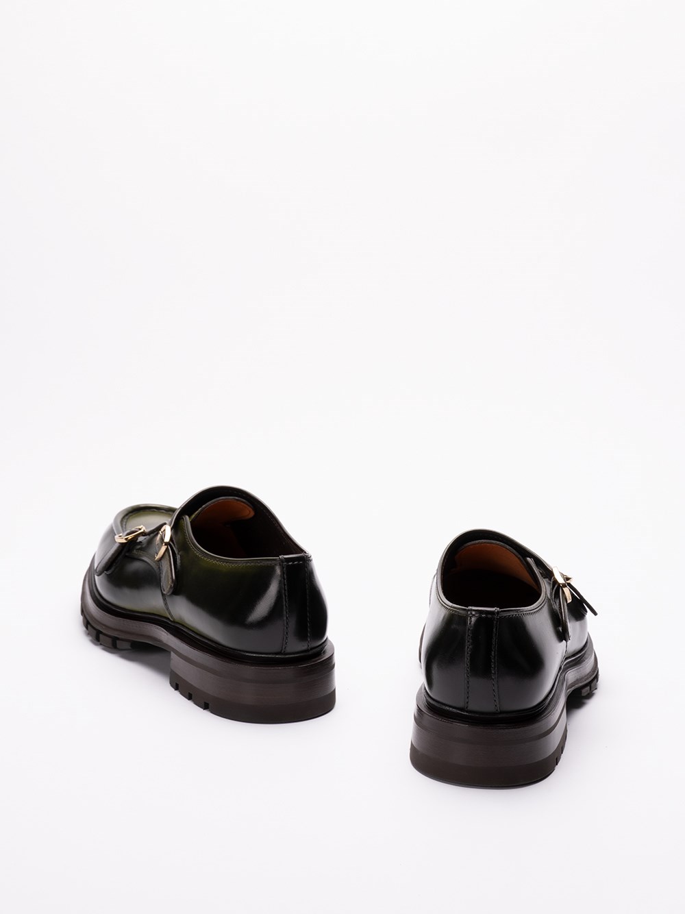 Santoni `Emric` Buckled Loafers Italia