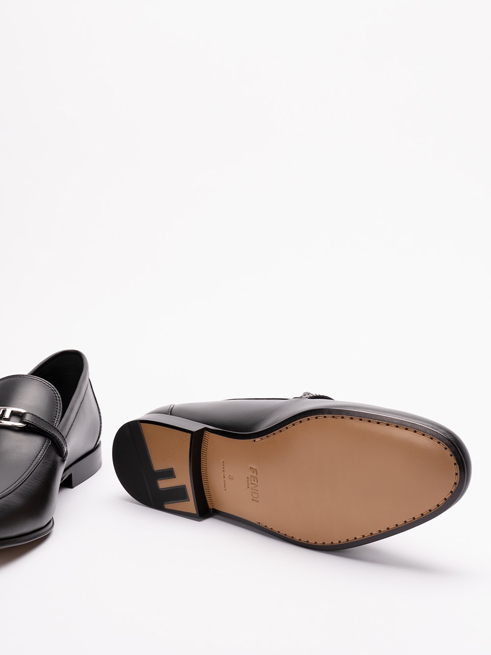 Fendi `O`Lock` Loafers Consegna Veloce