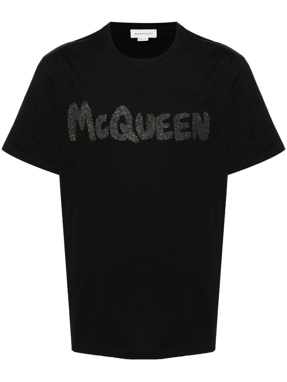 Alexander mcqueen `Graffiti` Print T-Shirt Sottocosto
