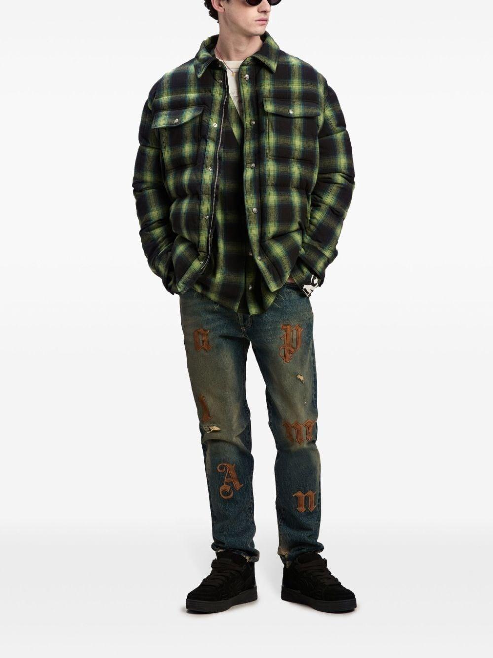 Palm angels `Vertigo` Padded Shirt Sconto