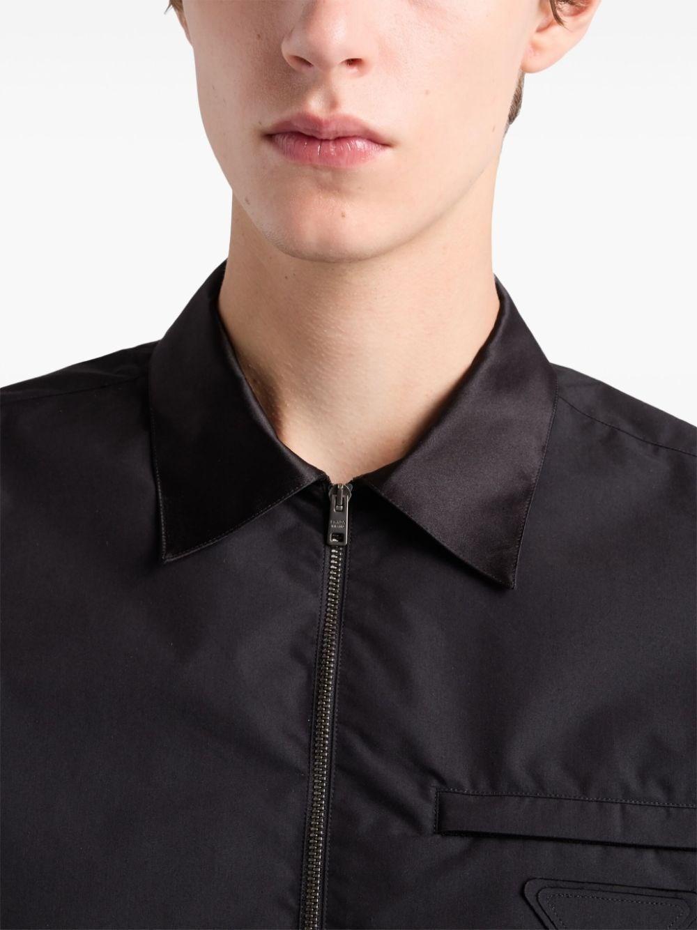Prada Technical Cotton Shirt In Vendita
