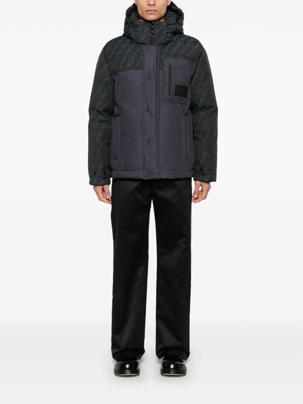 Fendi `FF Denim Tech` Padded Jacket Offerte
