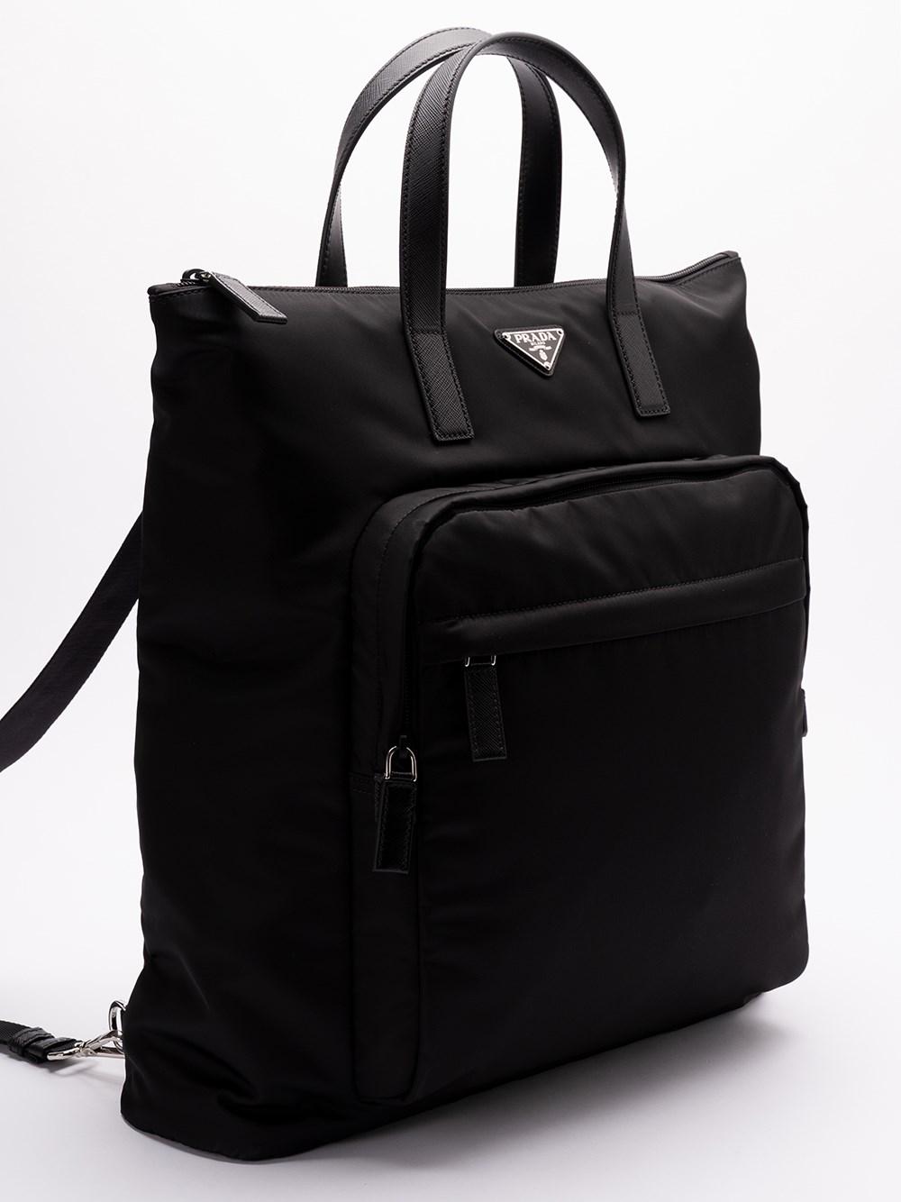 Prada Re-Nylon and Saffiano Leather Tote Bag Fino Al -60%