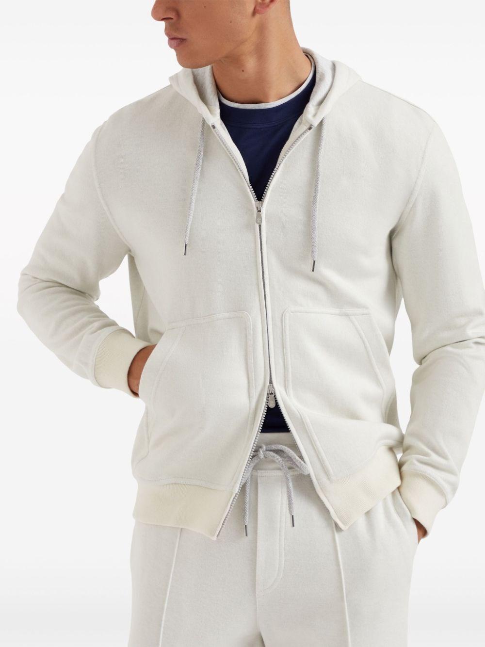 Brunello cucinelli Hooded Sweatshirt With Zipper Soddisfazione Garantita