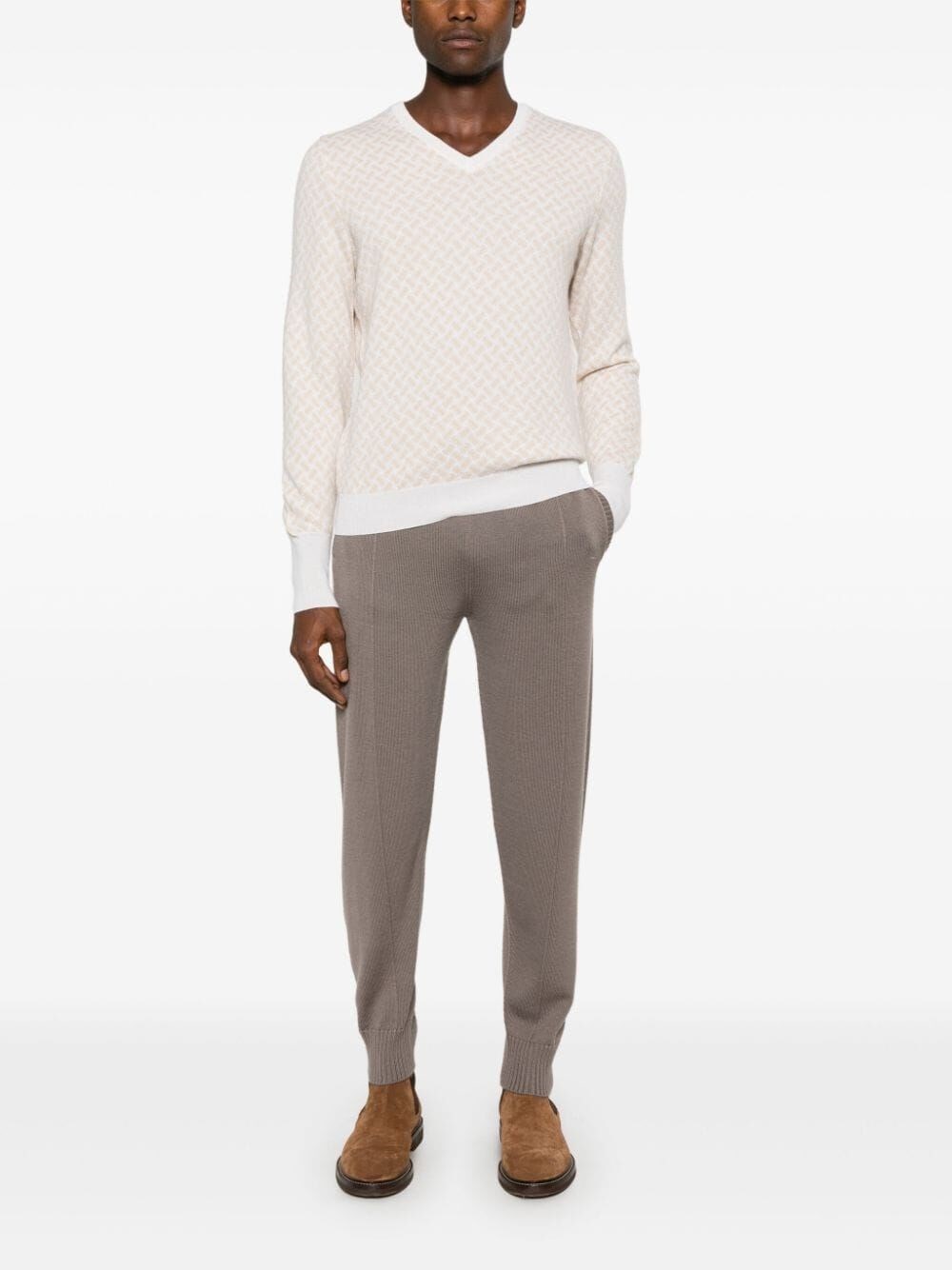 Drumohr V-Neck Sweater Economico