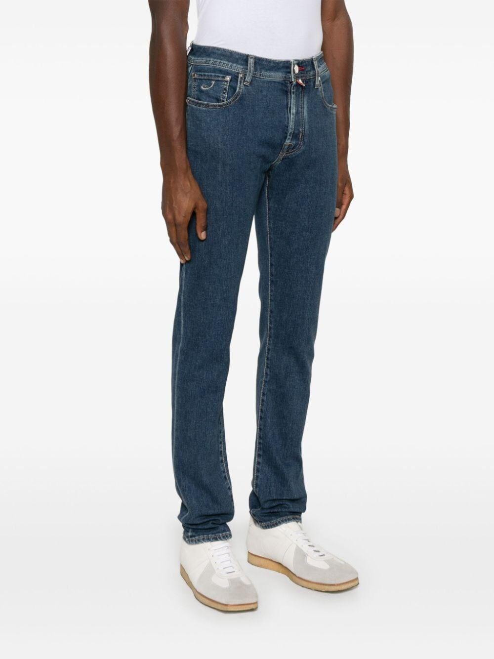 Jacob cohen `Bard` 5-Pocket Slim Fit Jeans Vendita Calda