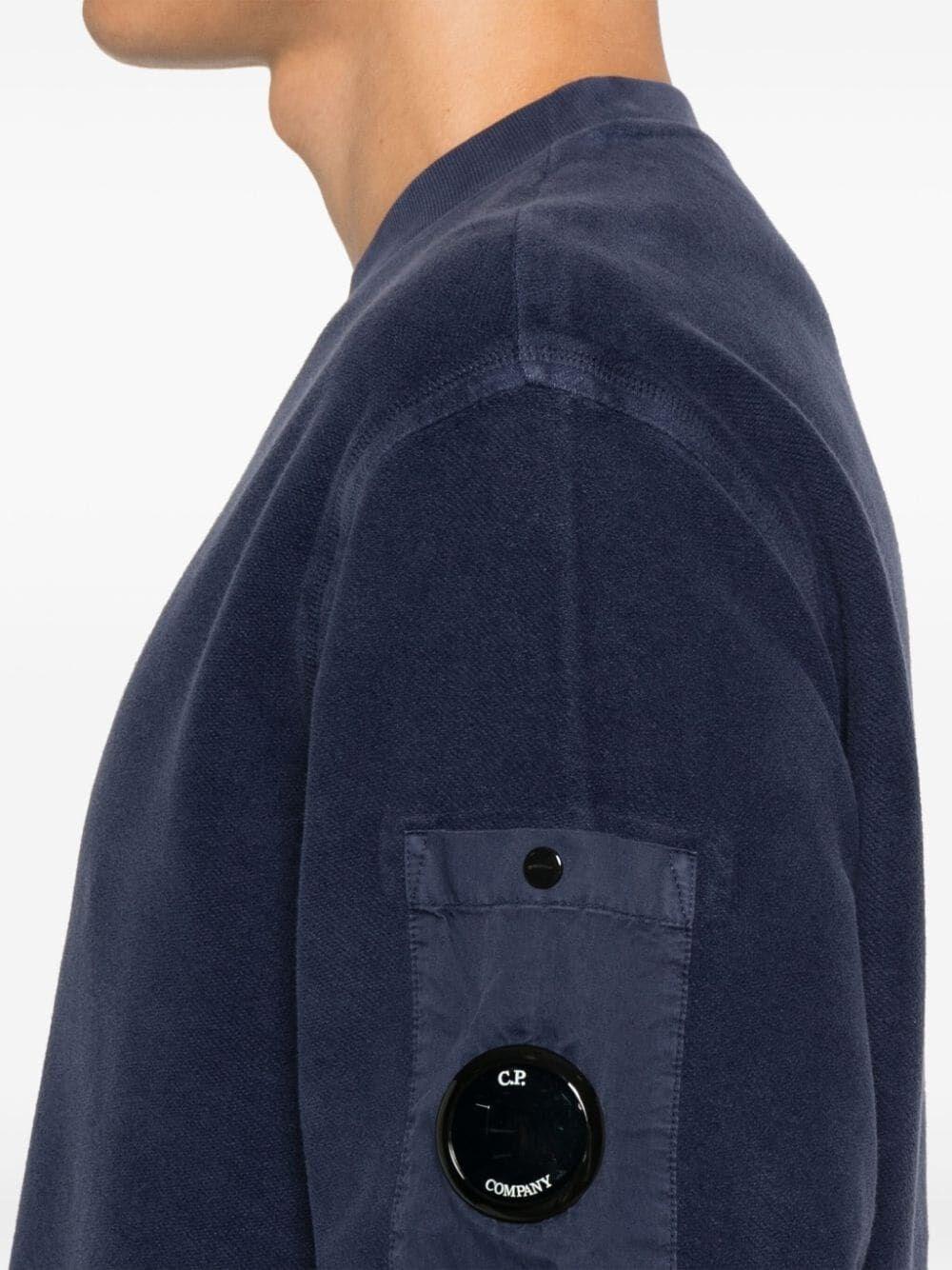 C.p. company `Brushed Emerized Diagonal Fleece` Crew-Neck Sweatshirt 2025
