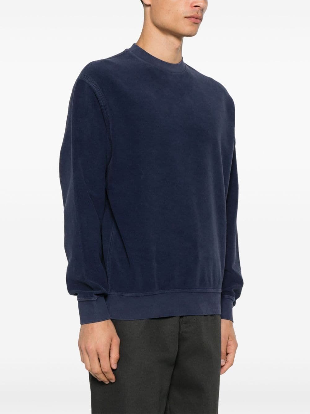 C.p. company `Brushed Emerized Diagonal Fleece` Crew-Neck Sweatshirt 2025
