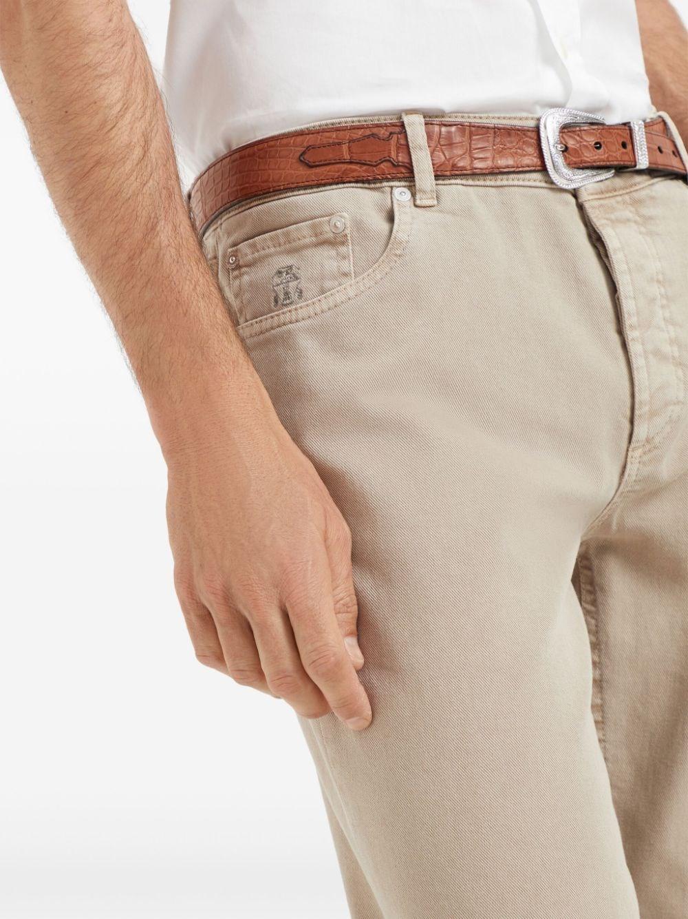 Brunello cucinelli Denim Traditional Fit Five-Pocket Pants Italia