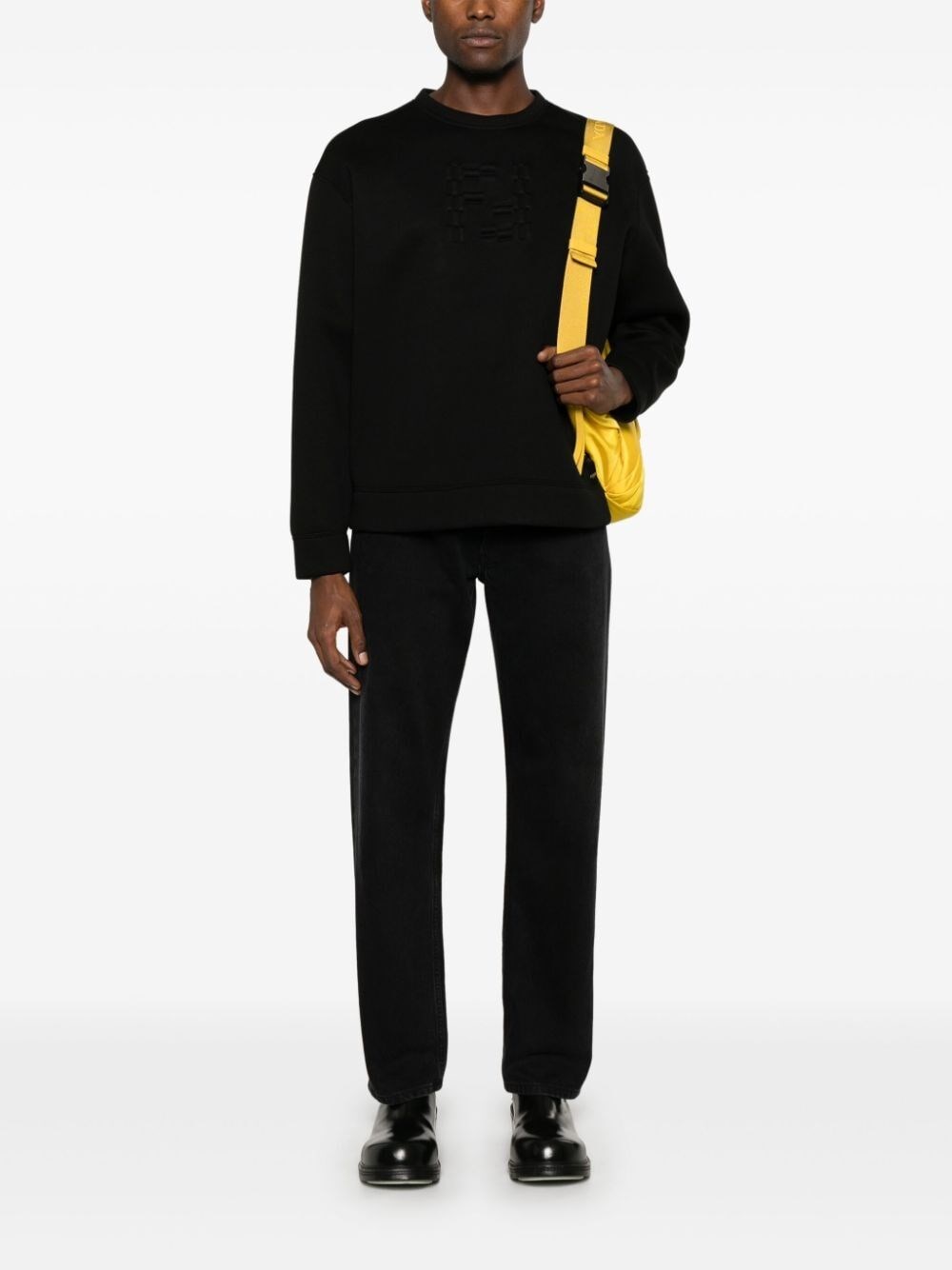 Fendi `FF Labyrinth` Embossed Sweater Promozione