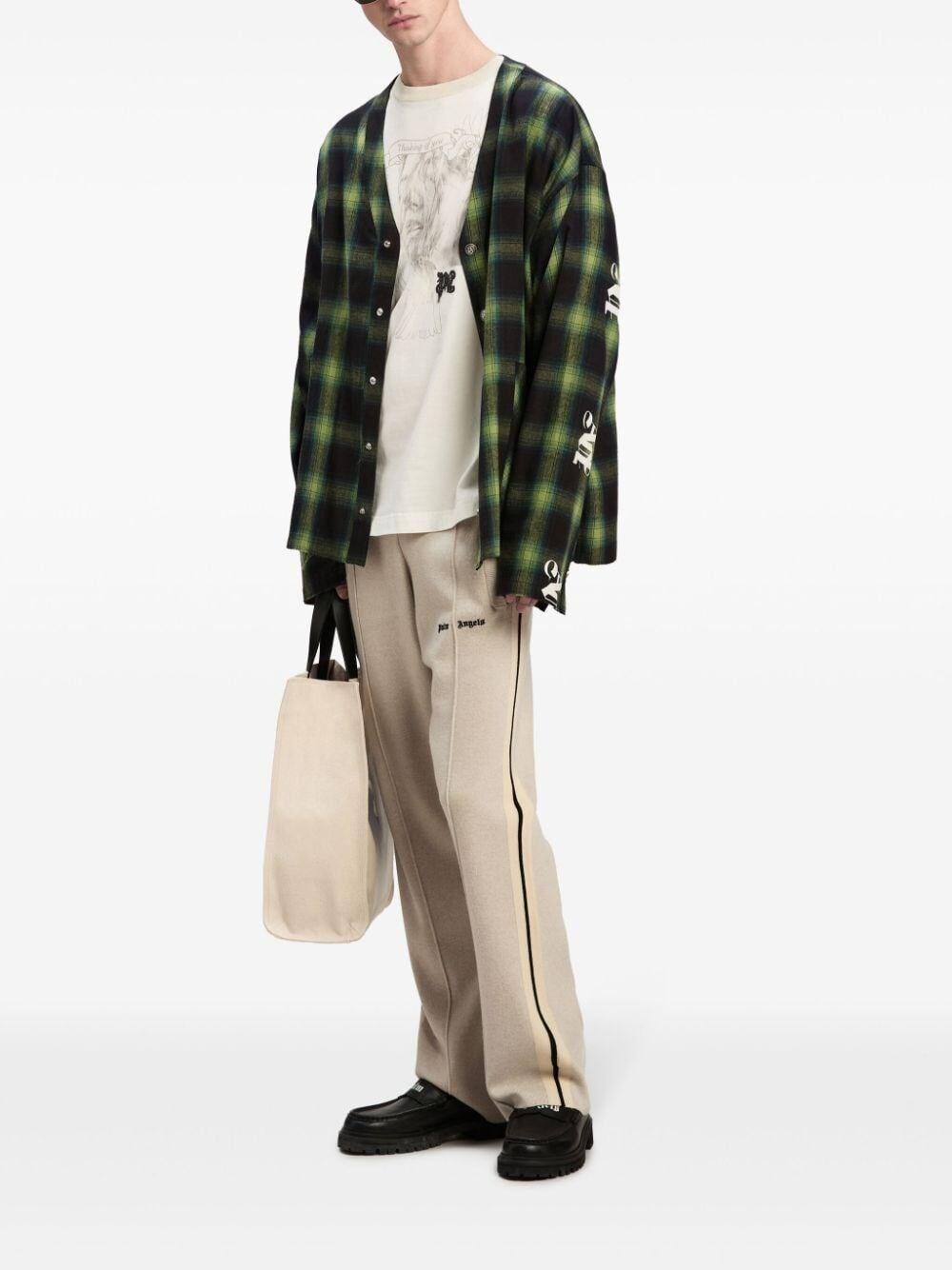 Palm angels `Classic Logo` Knit Track Pants Saldi