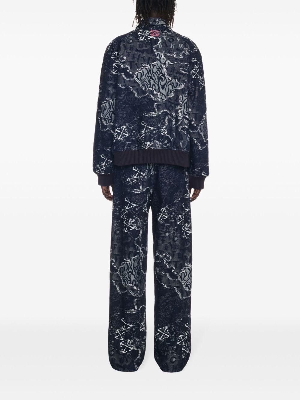Off white `Camo` Straight Jeans Vendita Economica