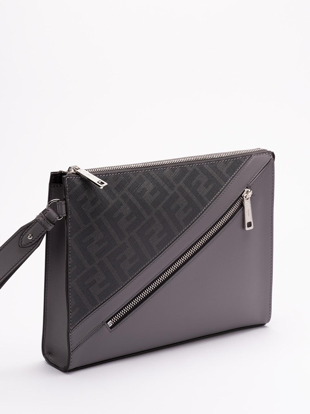 Fendi `Fendi Diagonal` Clutch Bag Vendita