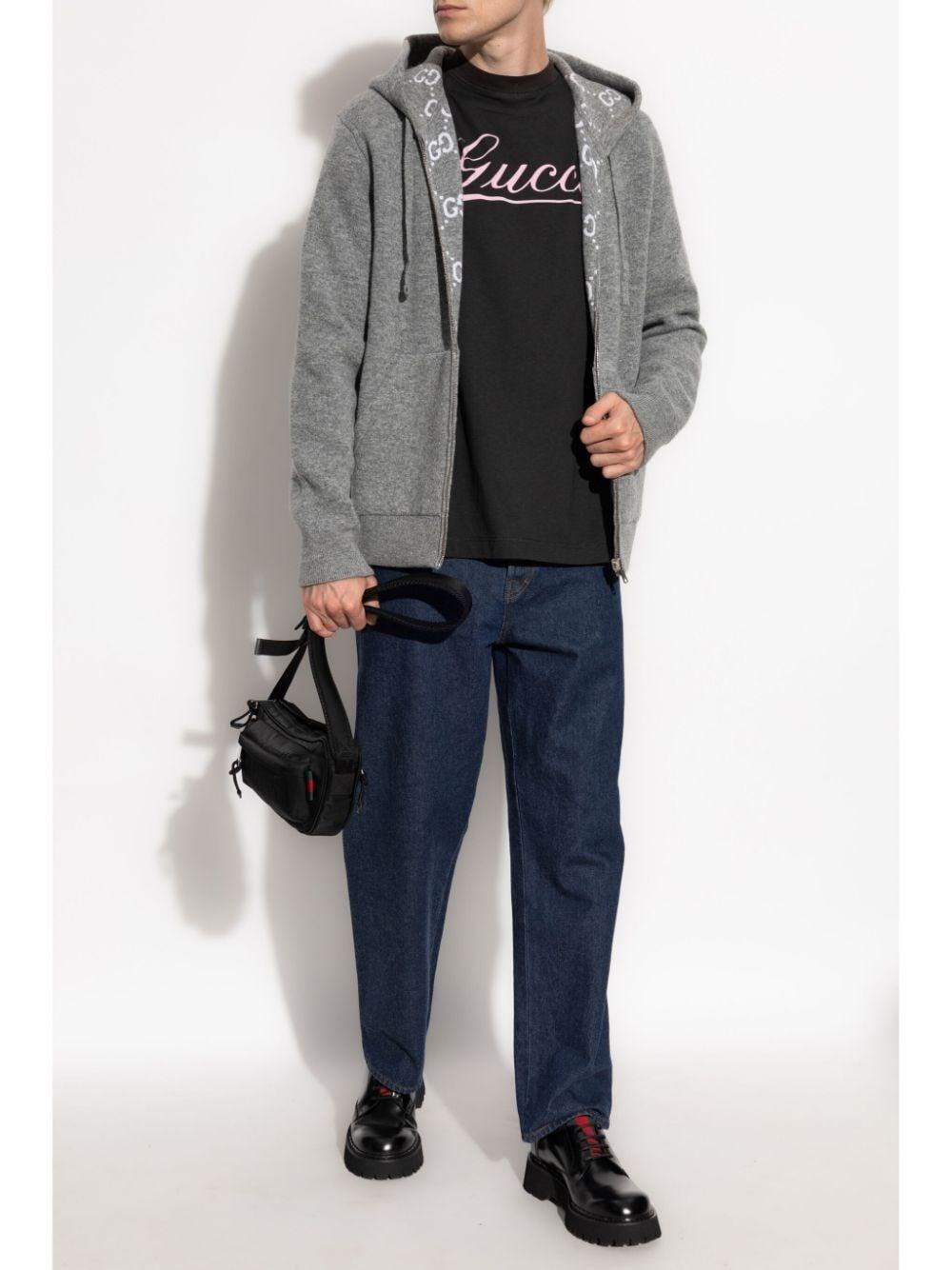 Gucci `Double GG` Full-Zip Hoodie Pezzi Unici