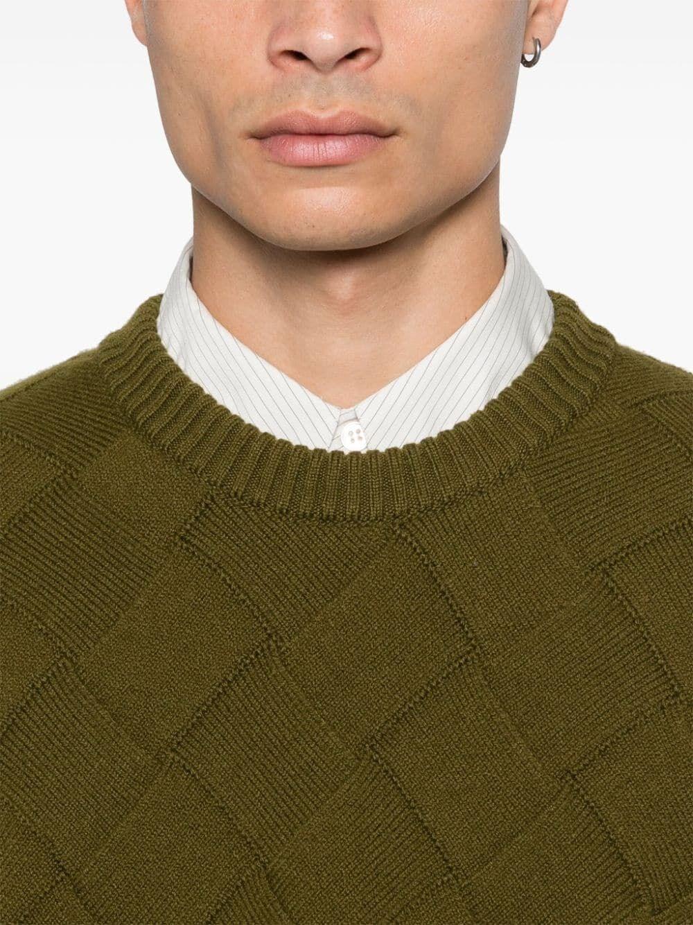 Bottega veneta `Intreccio Wool Jumper` Negozi Online