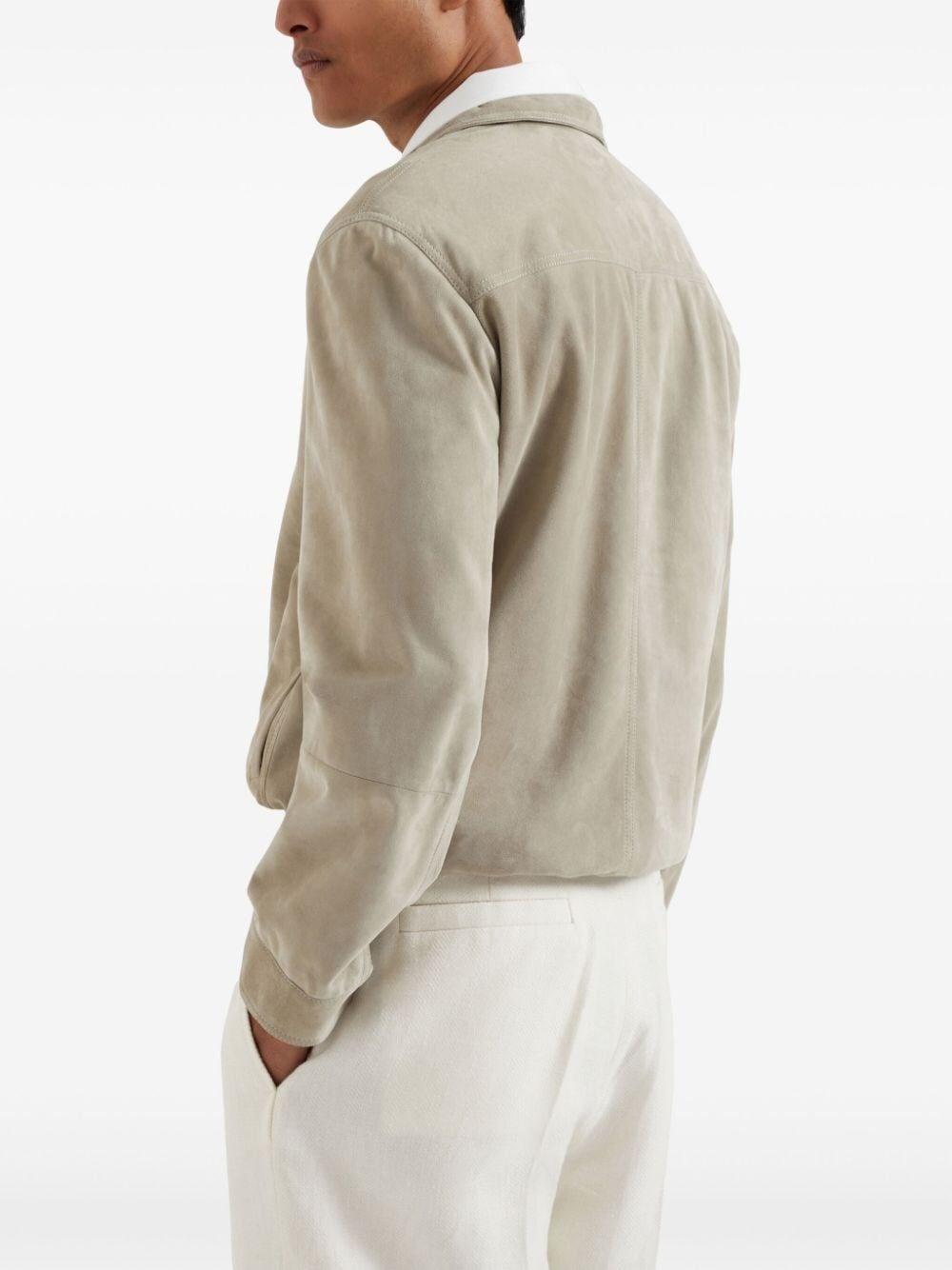 Brunello cucinelli Leather Jacket Affare Del Giorno
