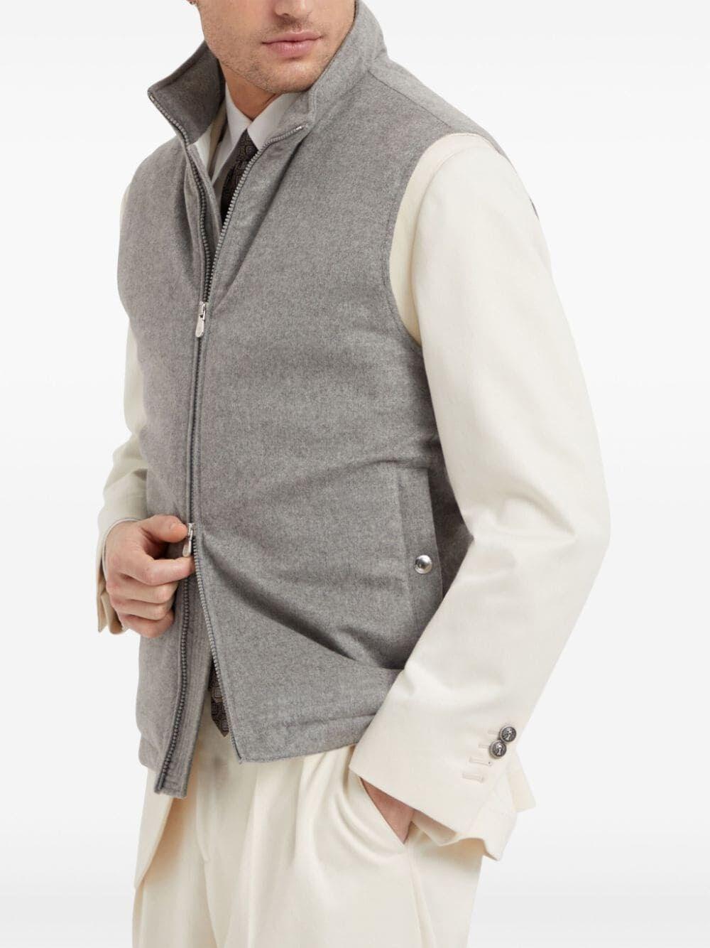 Brunello cucinelli Cashmere Padded Sleeveless Outerwear Presa