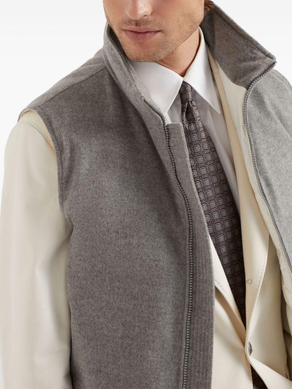 Brunello cucinelli Cashmere Padded Sleeveless Outerwear Presa