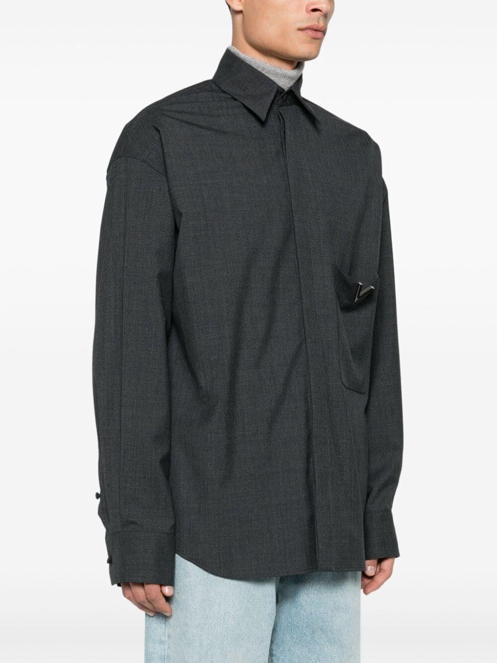 Valentino garavani `V Detail` Long Sleeve Shirt Offerta